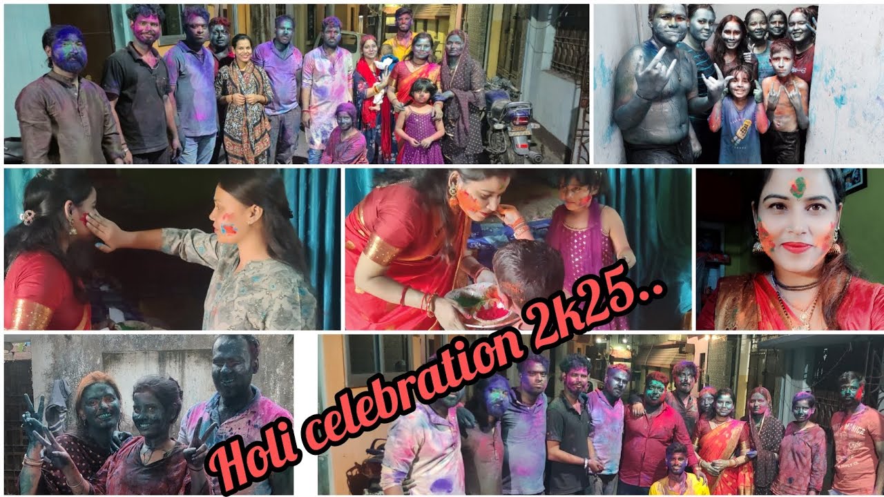 साली सरहज संग खूब उड़ाए गुलाल | पांडे जी की तो निकल पड़ी | जमकर खेली ससुराल में होली  | #familyvlog