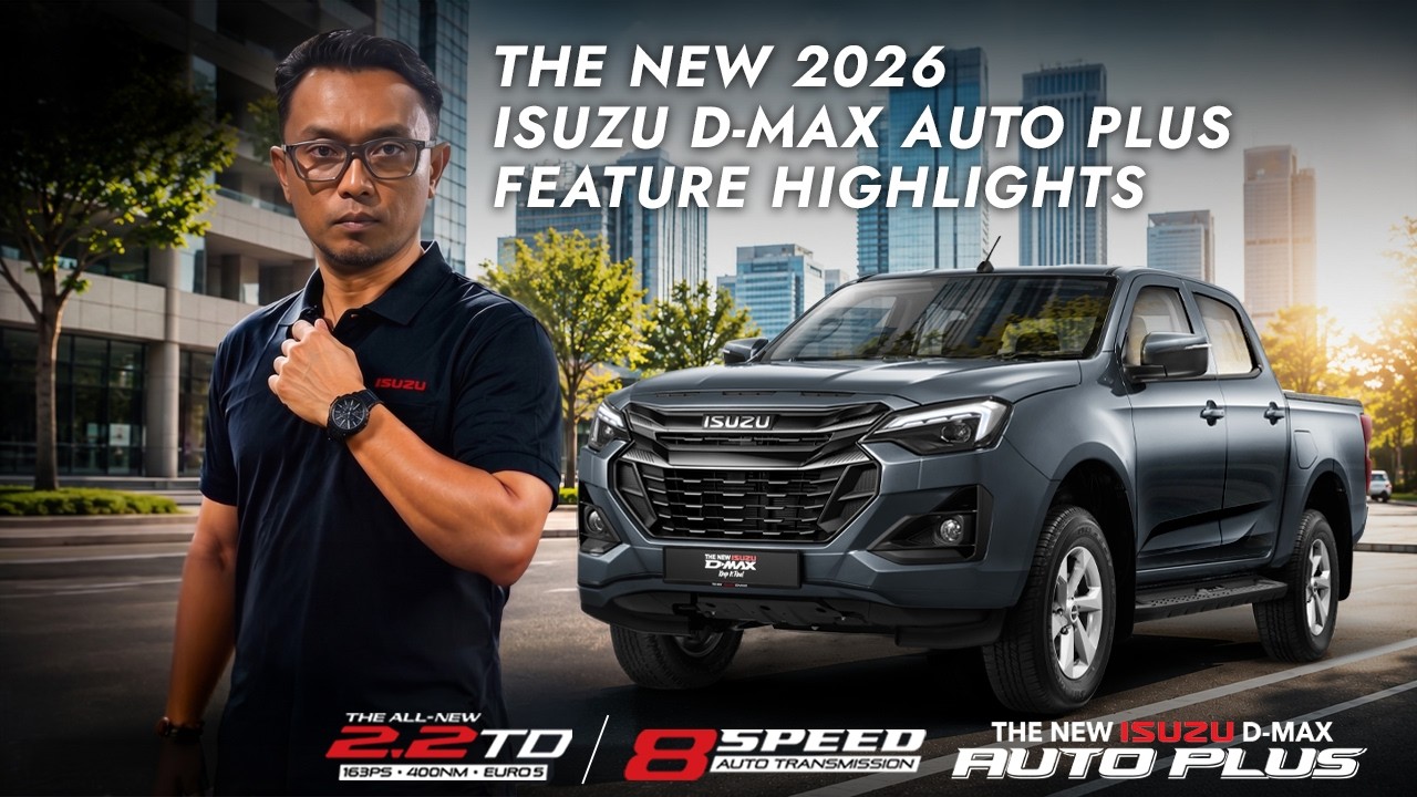The New 2026 Isuzu D-MAX Auto Plus 2.2L TD 4x2 AT Feature Highlights