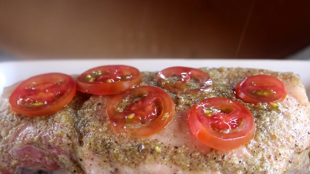 Gratiniertes Schweinekotelette mit Kr&auml;uterf&uuml;llung!