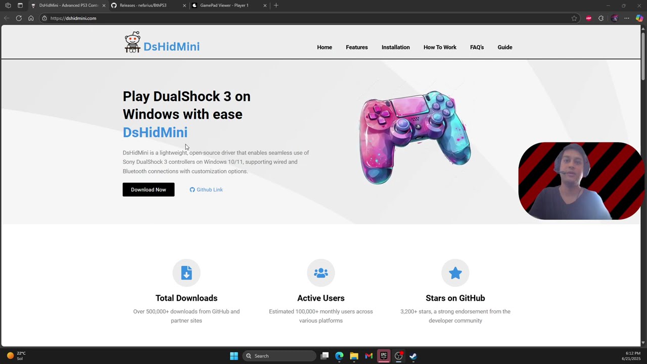 Как установить драйвер DsHidMini и использовать контроллер PS3