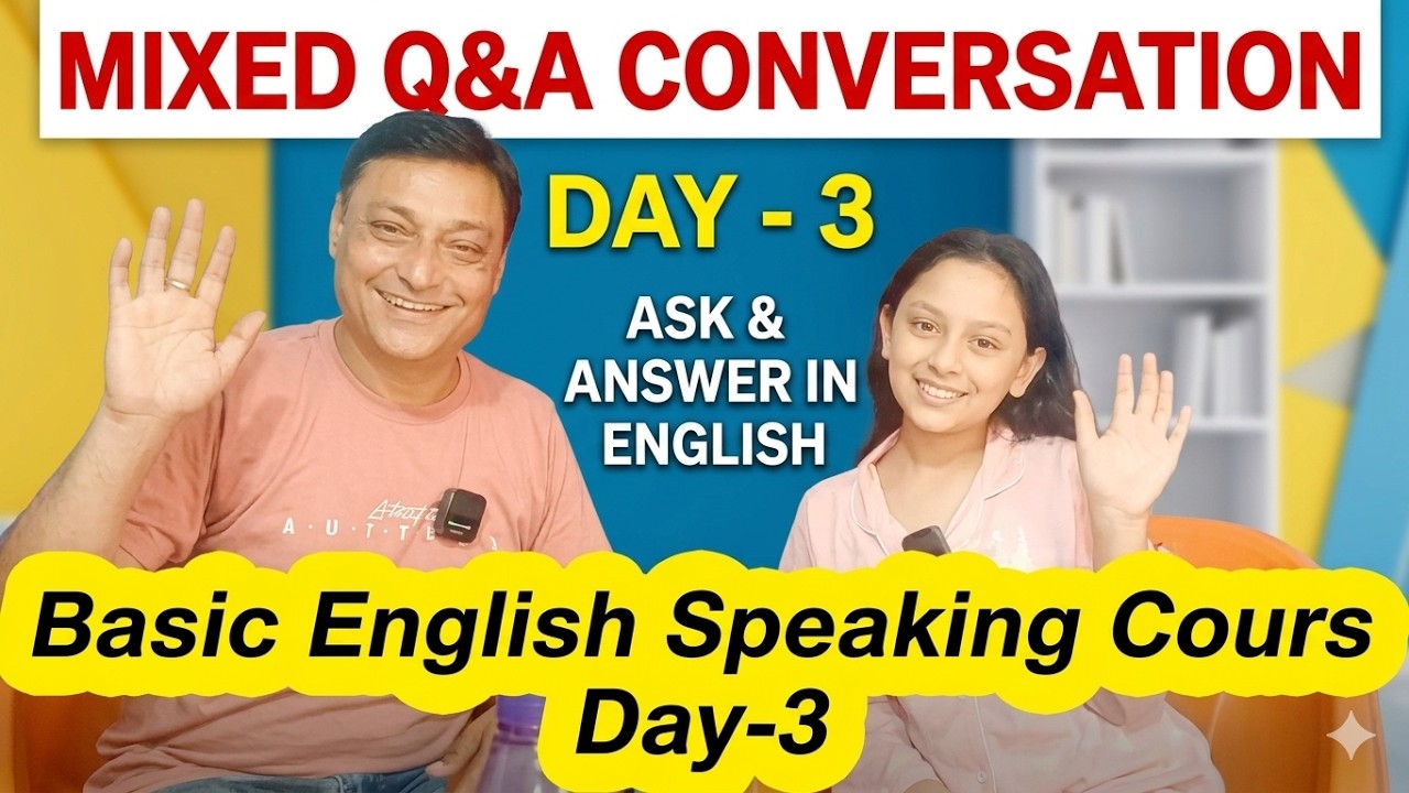 Day 3 English Speaking Course  | Basic English for Beginners | Daily Use English Sentences |
