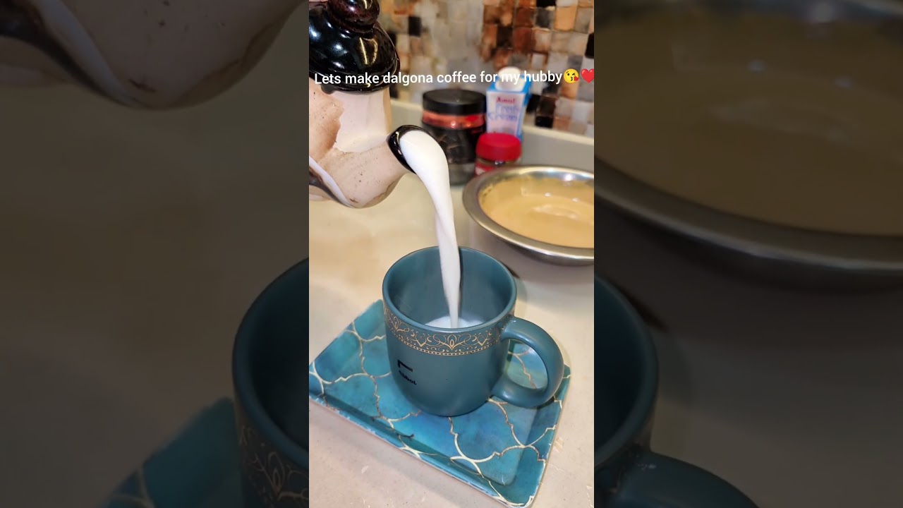 dalgona coffee for my hubby 🥰❤️morning like this 🫶