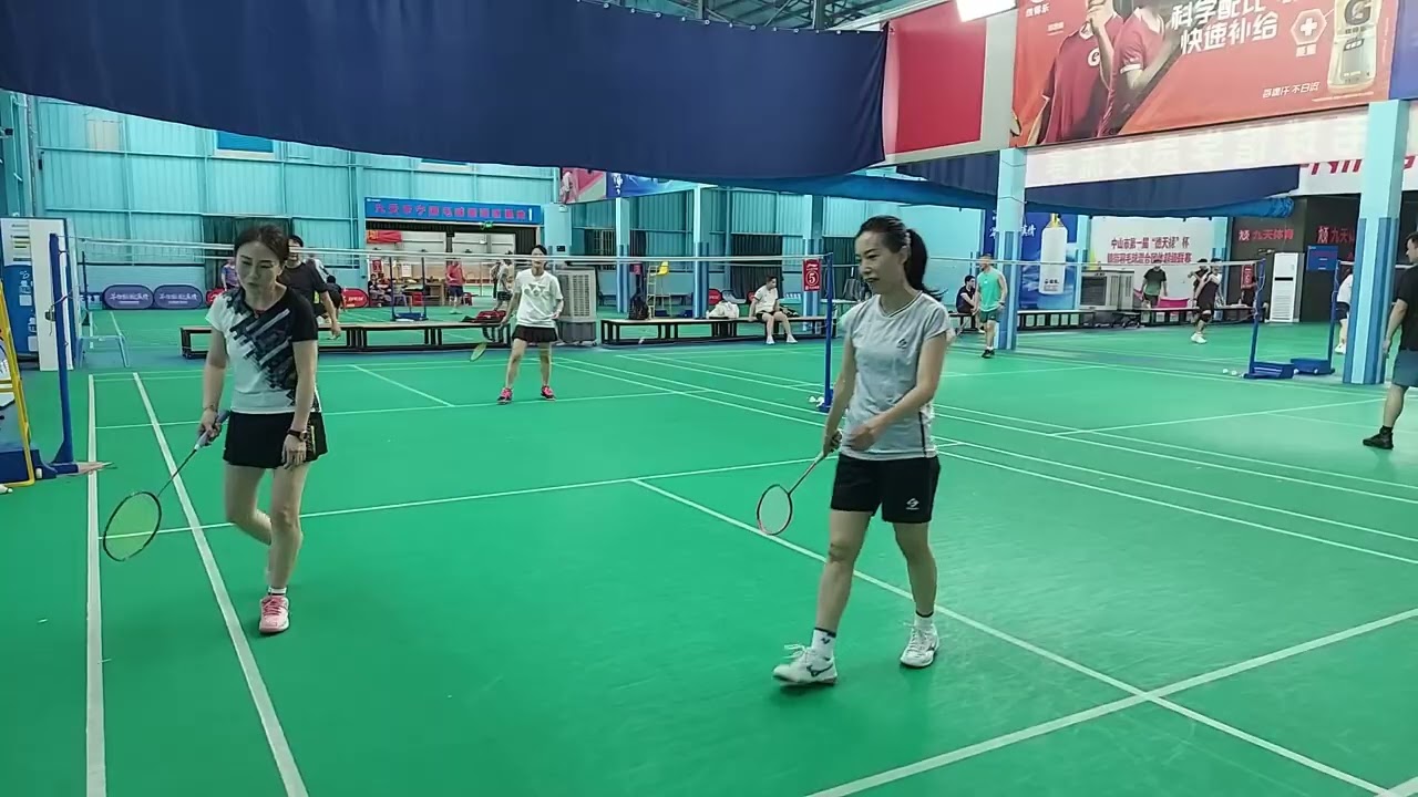 Badminton game, Zhongshan, China 2 28 26 2