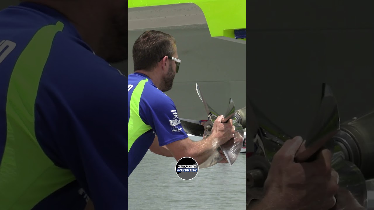 race boat prop change 