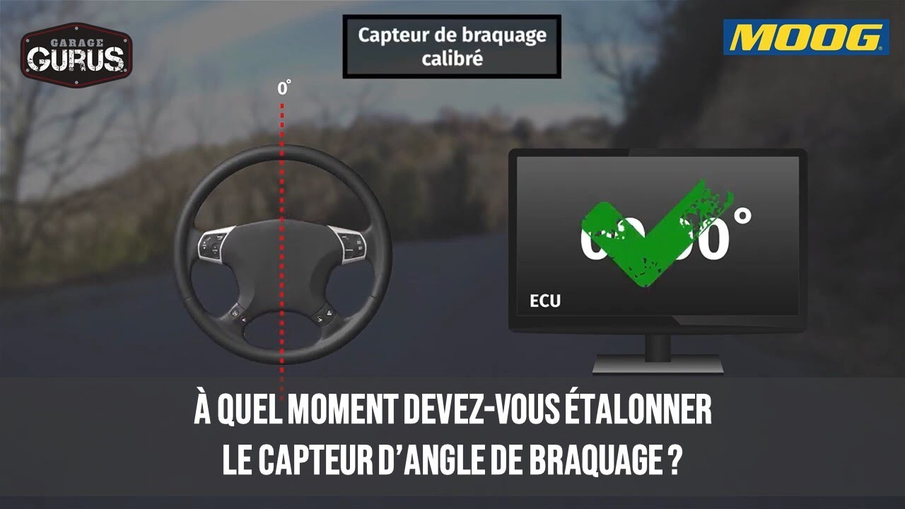 À quel moment devez-vous étalonner le capteur d’angle de braquage ?