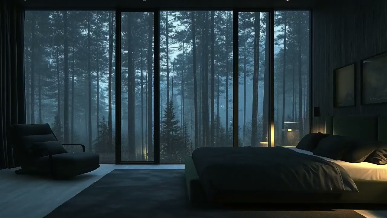 A Rainy Bedroom Night That Feels Slow, Warm, and Peaceful