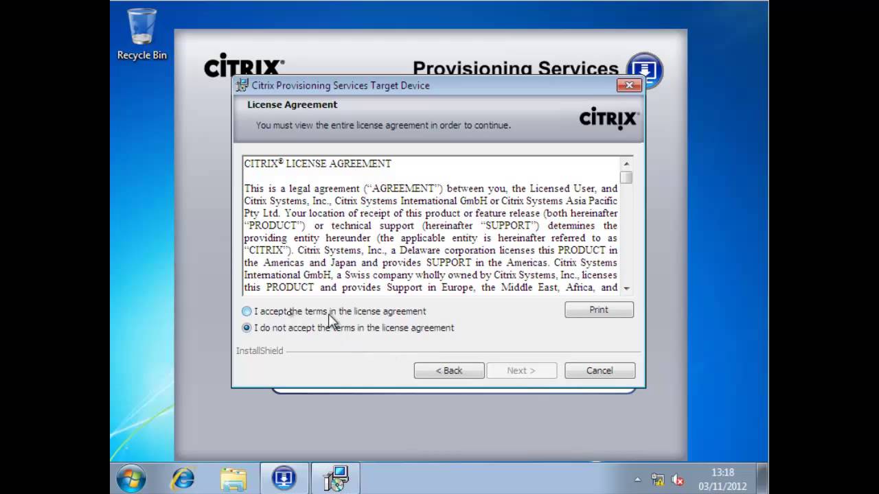Citrix : Provisioning Services 6.1 Install and Basic Use