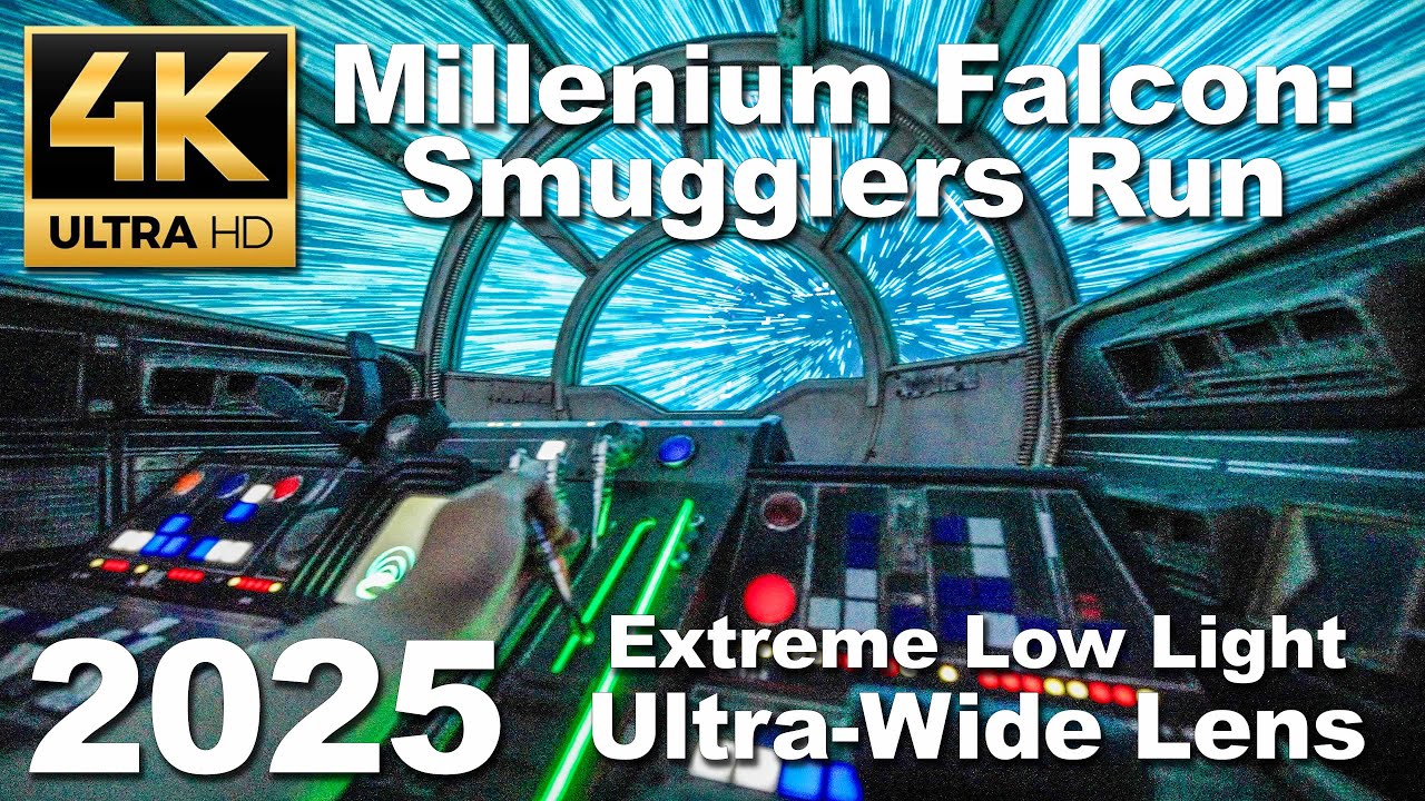 [4K] Millenium Falcon: Smugglers Run [2025] - Disneyland (Anaheim, California)