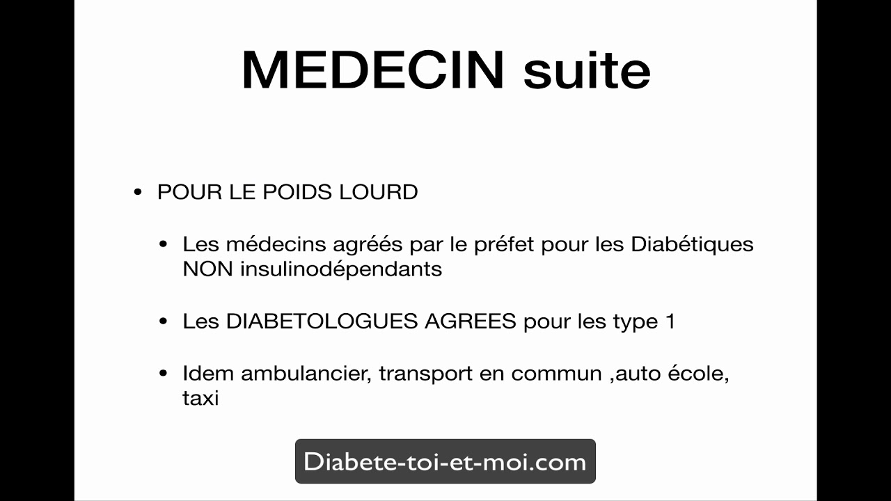 Diabète et permis