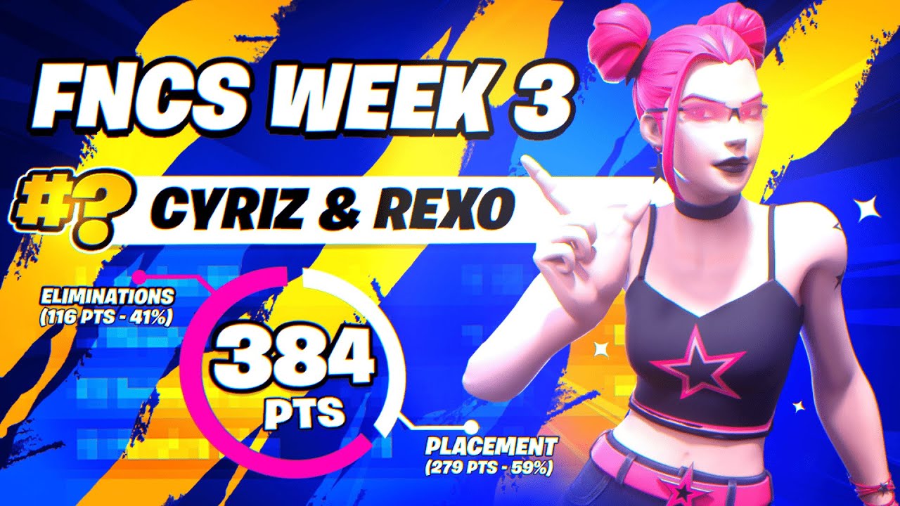 TOP 10 IN FNCS WEEK 3 - QUALIFIED FOR SEMI-FINALS 🏆 | Cyriz