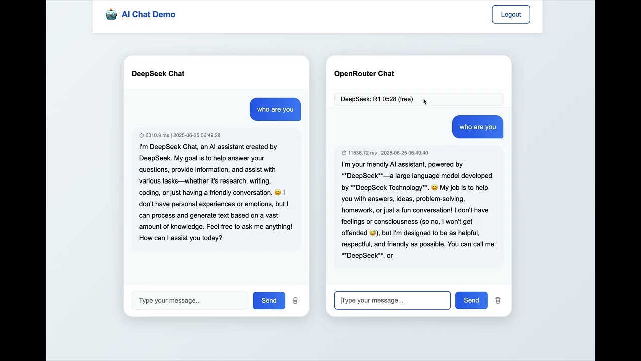 DeepSeek vs OpenRouter vs Others AI Chat Comparison