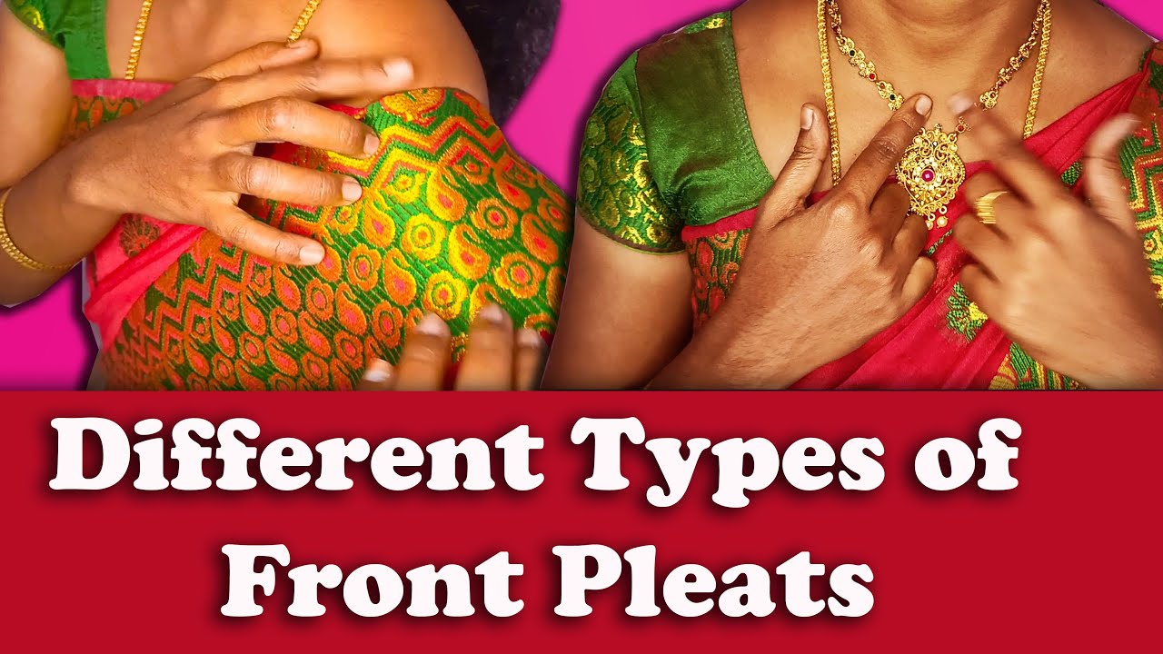 Different types of front pleats hacks | front pleats methods | saree draping front pleats tips