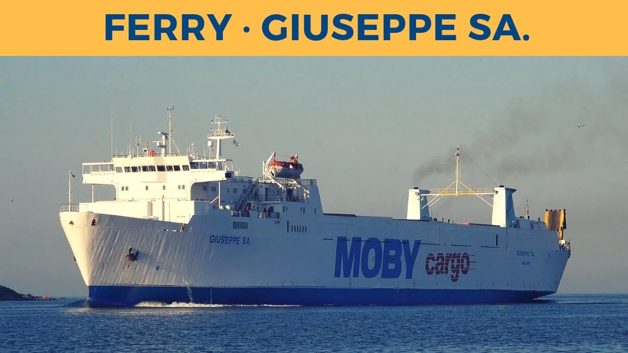 Arrival of ferry GIUSEPPE SA. in Olbia (Moby Lines)