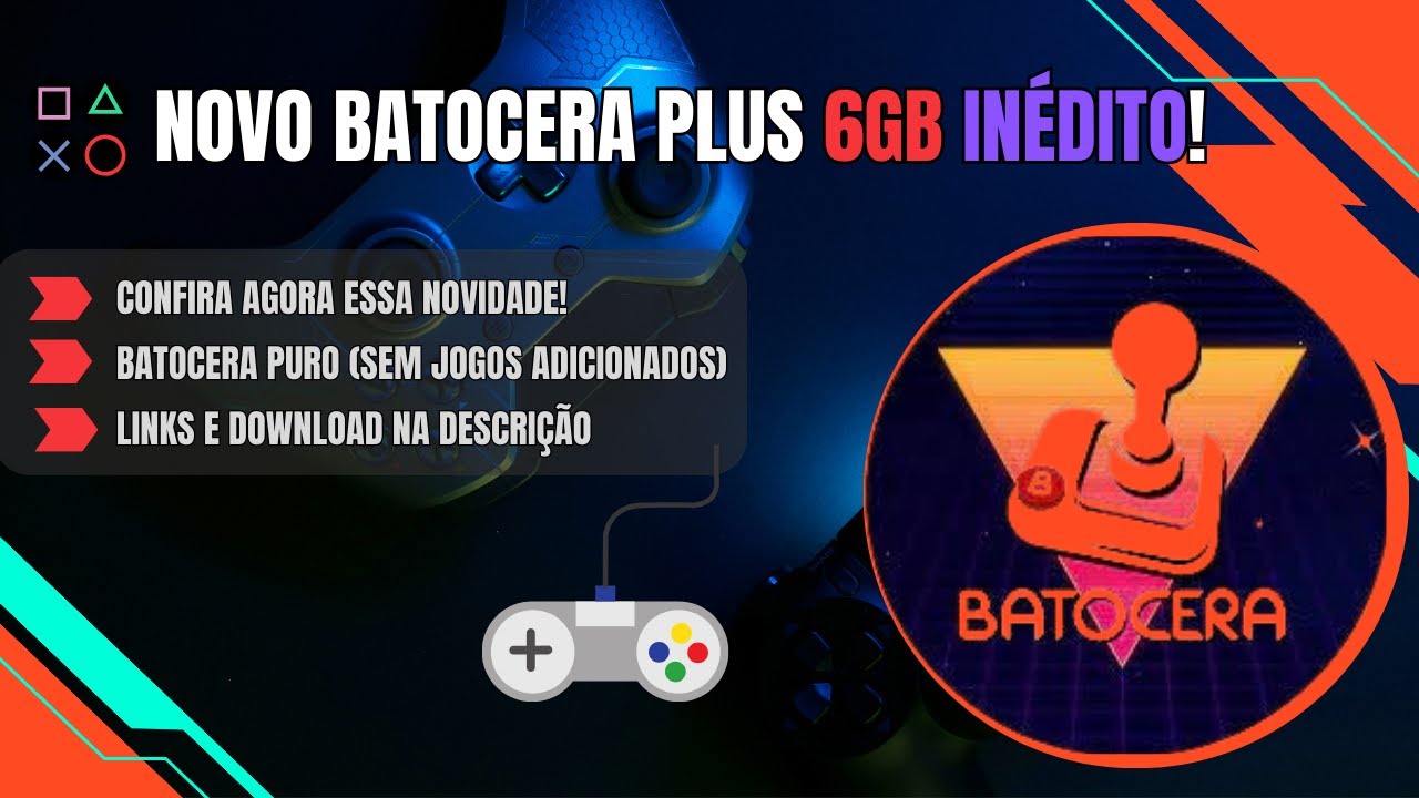 NOVO BATOCERA PLUS 6GB INEDITO! (SEM JOGOS ADICIONADOS) #batocera #retrogames