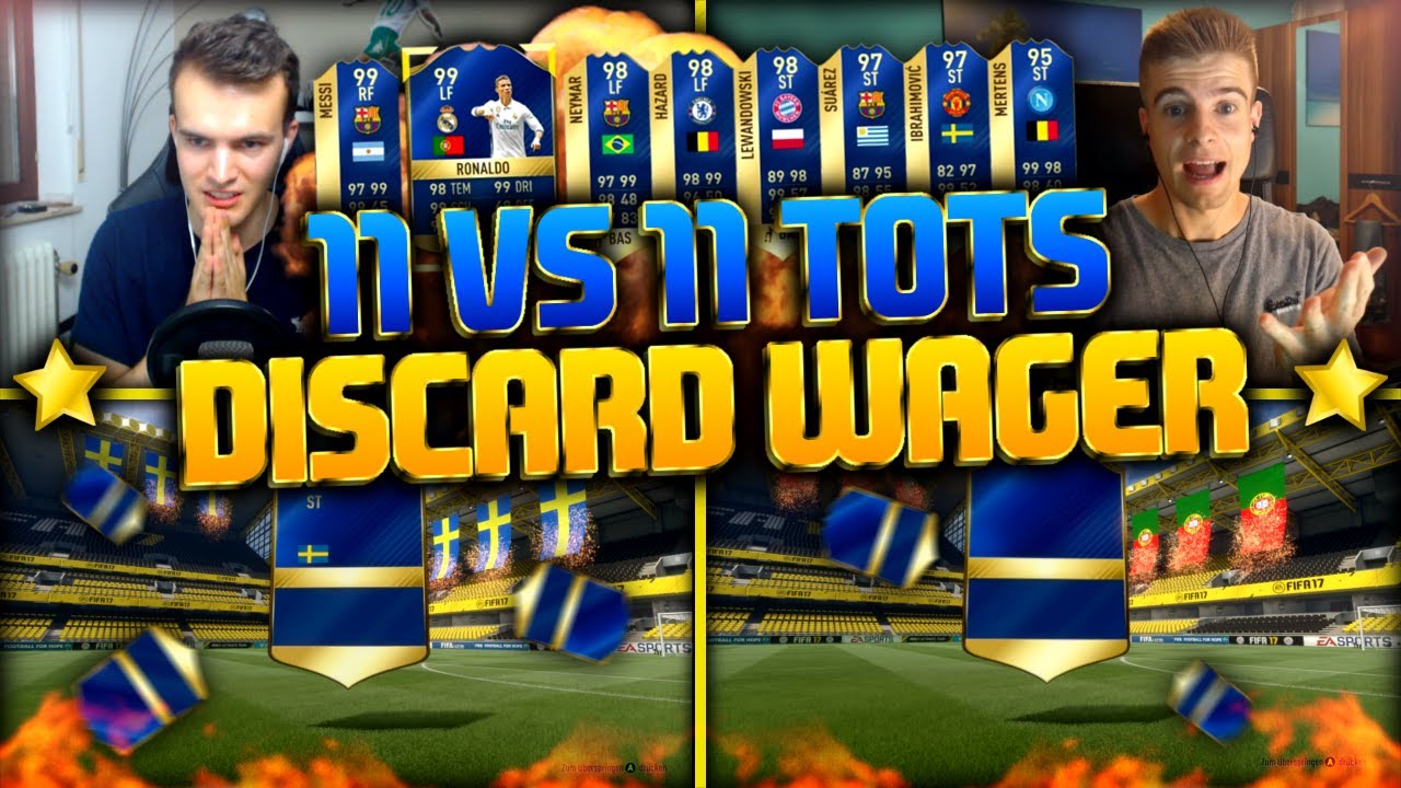 FIFA 17: 11 VS 11 TOTS SBC PACK DISCARD WAGER MATCH! 😨💥🔥