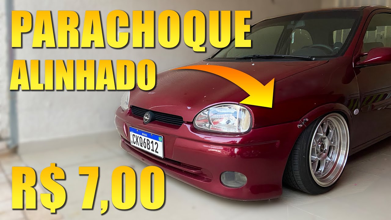COMO ALINHAR O PARACHOQUE DO CORSA COM 7 REAIS