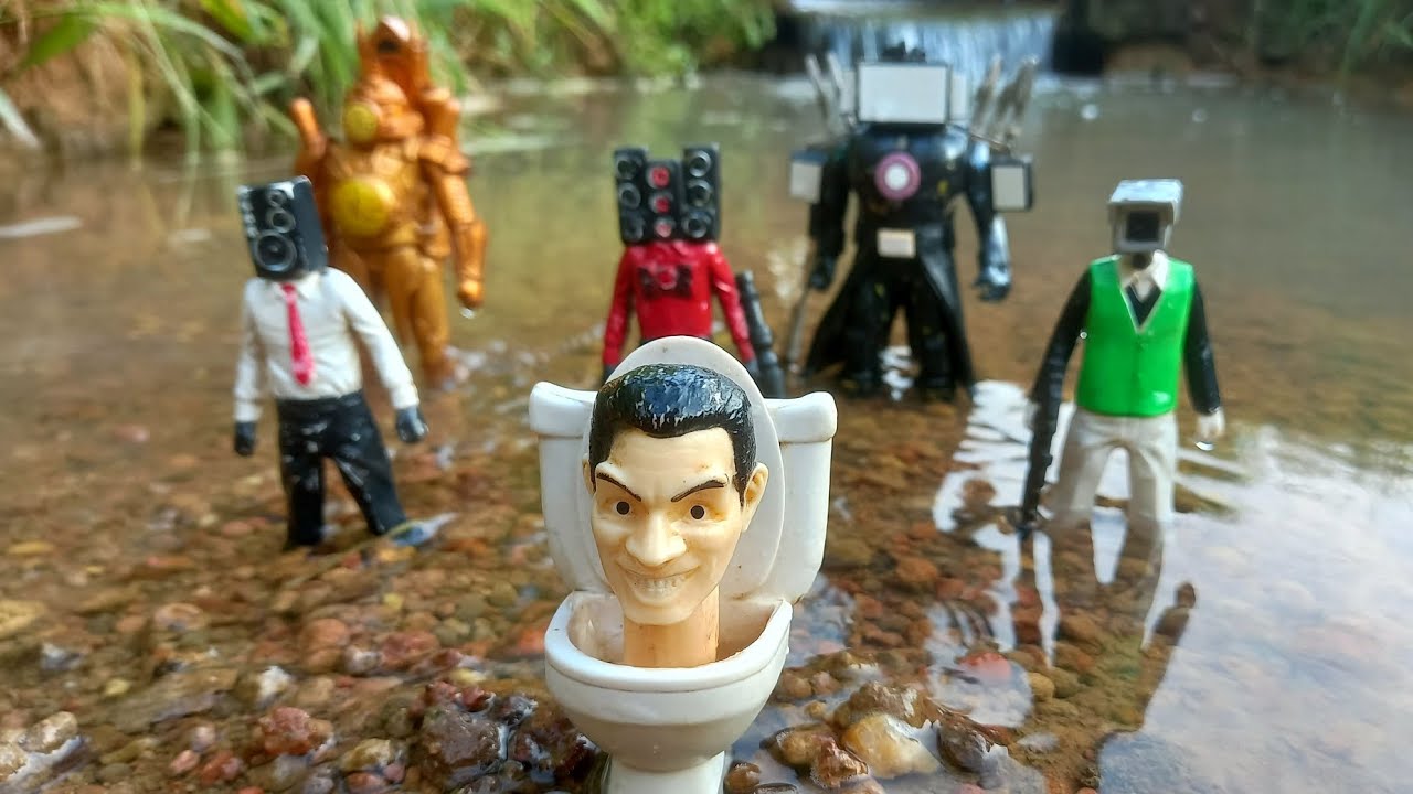 Mencari SKIBIDI TOILET di Sungai.??Tv man,Tv woman,Speakerman,Cameraman,Clockman,Gman,all characters