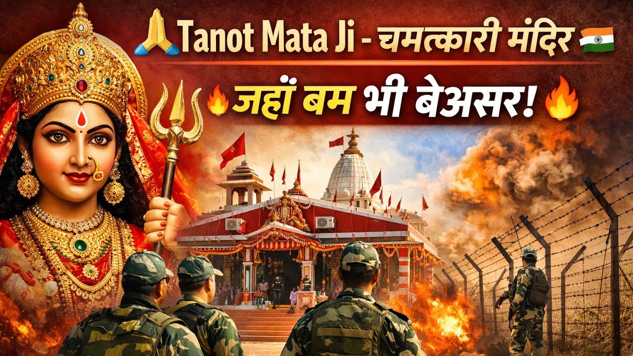 🔥 Tanot Mata Ji Mandir Vlog | 💣 Jahan Bomb Bhi Fail Ho Gaye | India–Pakistan Border 🇮🇳