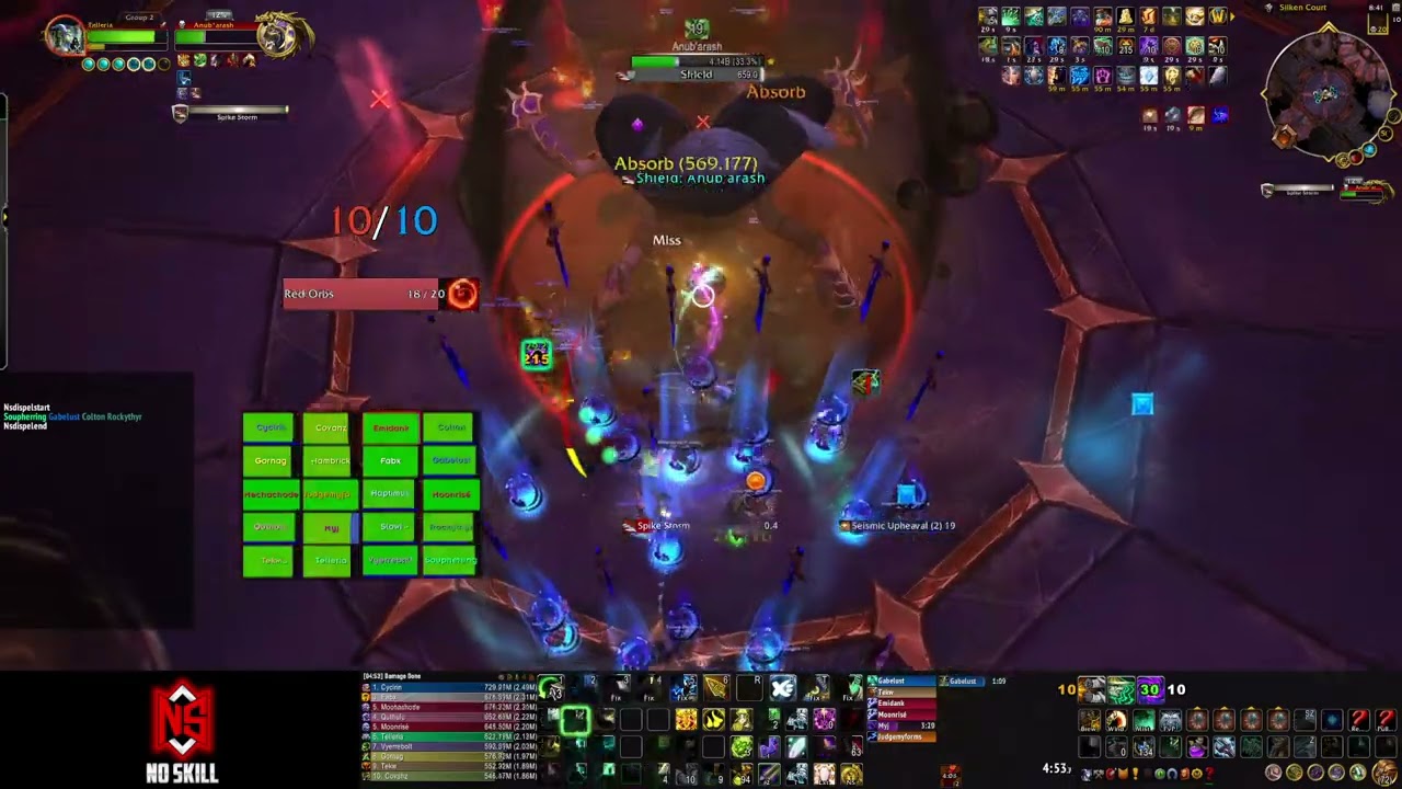 No Skill vs Mythic Silken Court - Windwalker PoV Rank 1