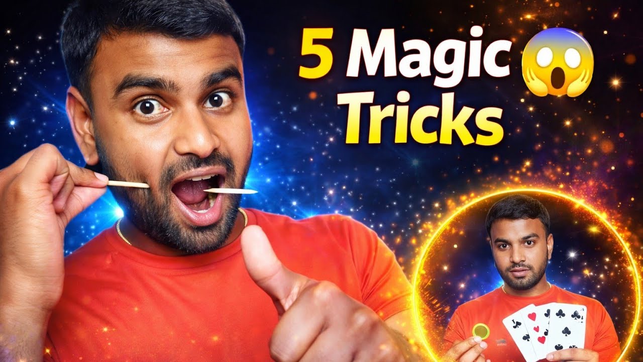 👉 5 आसान जादू सीखें 😱 | 100% Working | Anyone Can Do! 