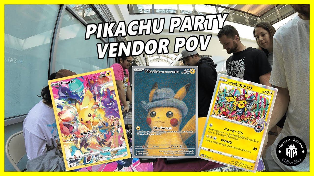 PIKACHU DEALS AND MORE AT TWIN OAKS CARD SHOW PORTLAND OREGON VENDOR POV  #pokemontradingcards