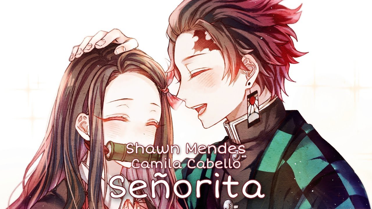 「Nightcore」→ Señorita - (Lyrics)