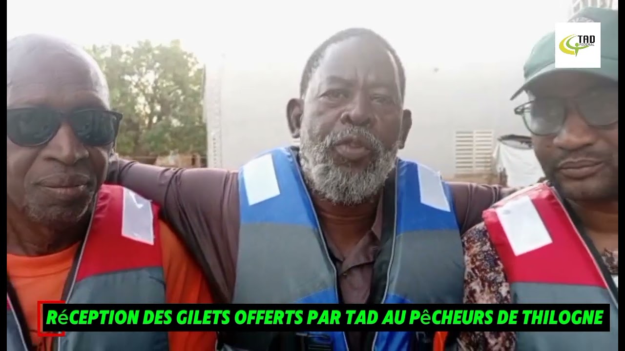 R&eacute;ception des gillets offerts par TAD aux P&ecirc;cheurs de Thilogne.