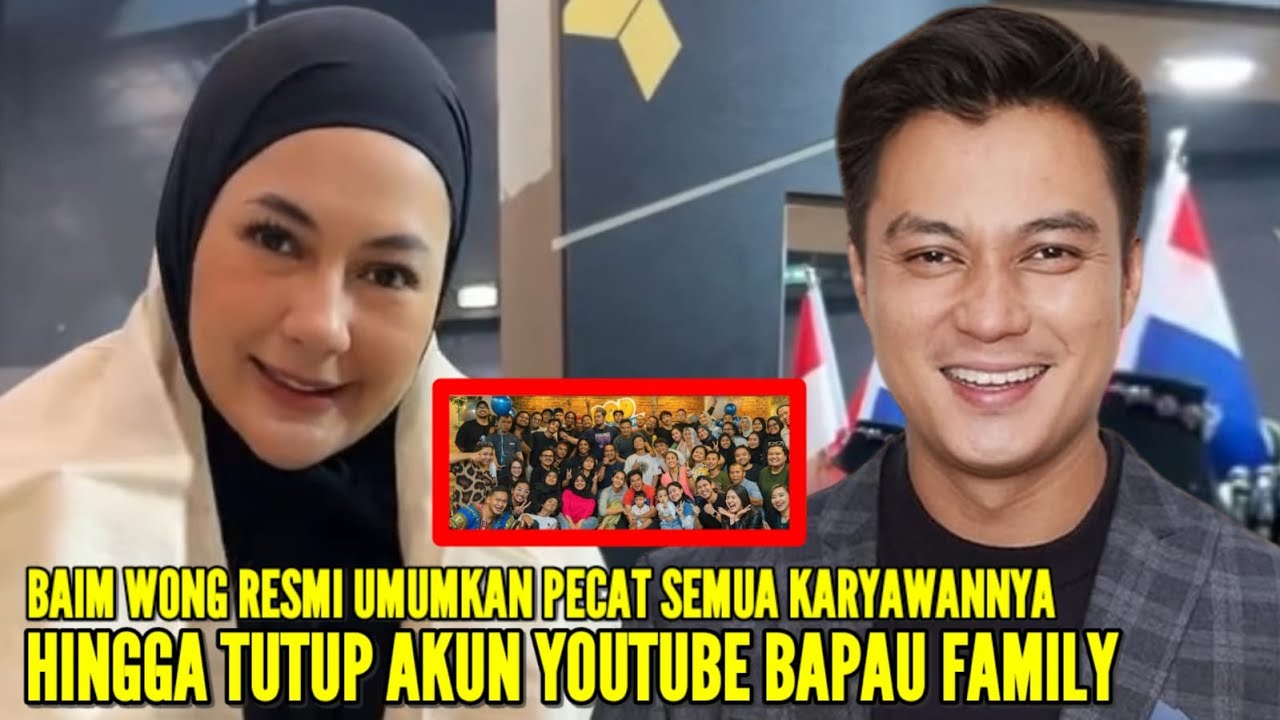 PAULA VERHOEVEN MENANGIS SAAT TAHU BAIM WONG RESMI UMUMKAN TUTUP AKUN YOUTUBE BAPAU FAMILY
