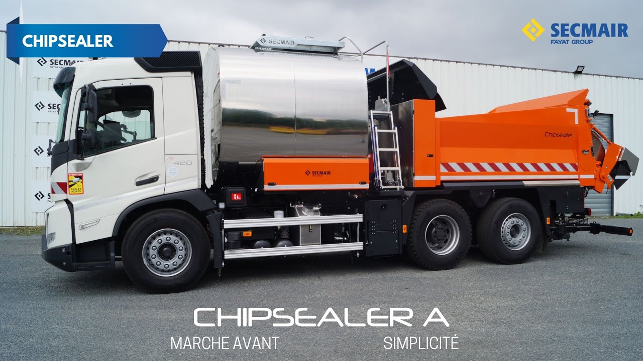 Départ Chipsealer A Secmair vers le Calvados