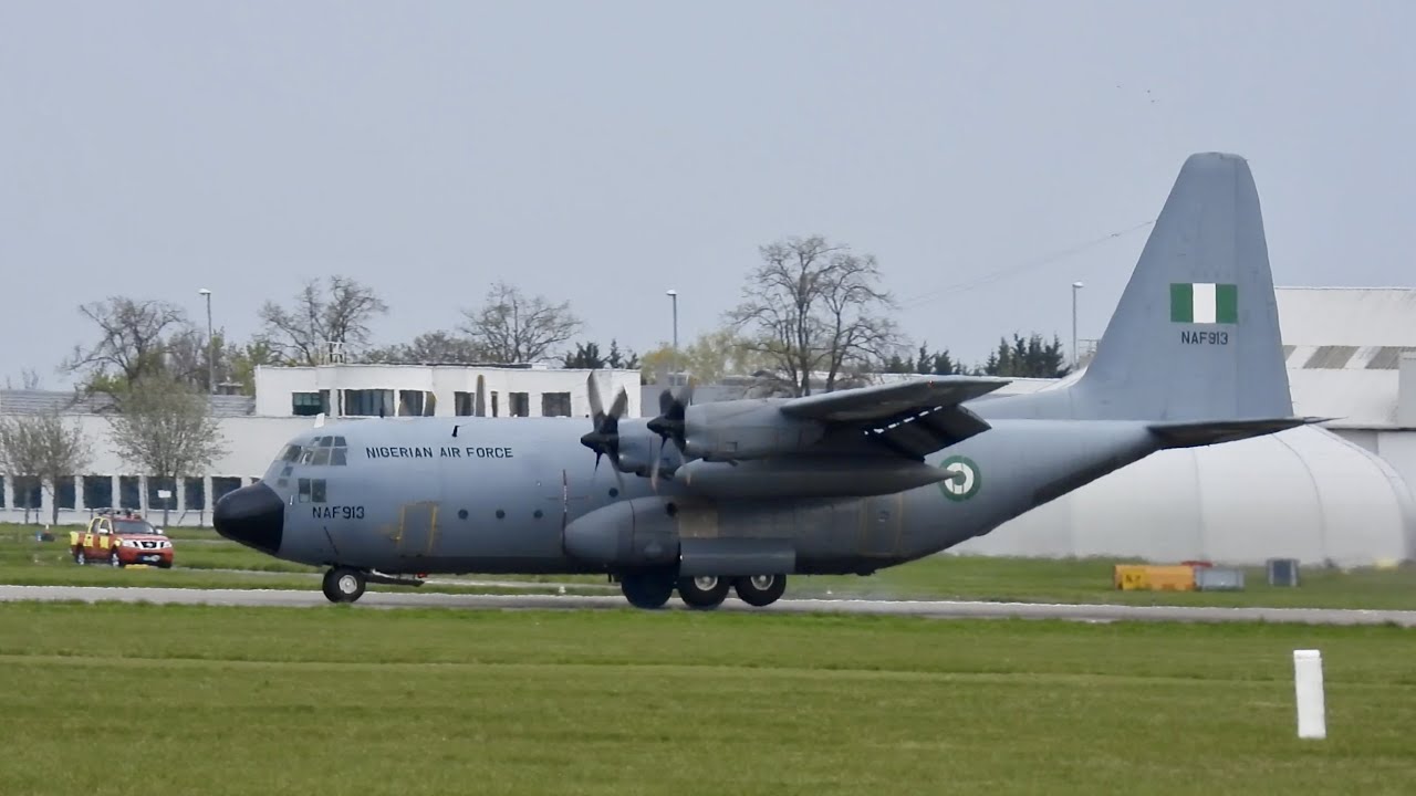 A very rare visitor | Nigerian Air Force Lockheed C-130H Hercules 913 at Cambridge
