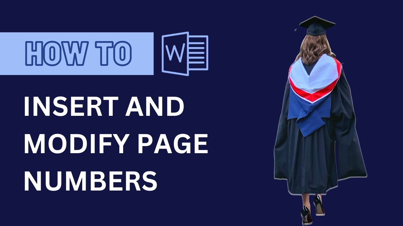 How to Insert and Modify Page Numbers and Page/Section Breaks (Microsoft Word)
