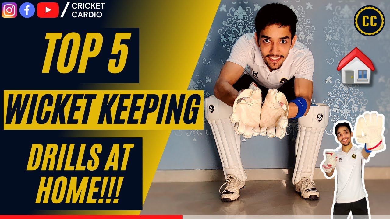 Top 5 Wicket keeping Drills at home || Stumping and Catching drills || Wicket Keeping Tips
