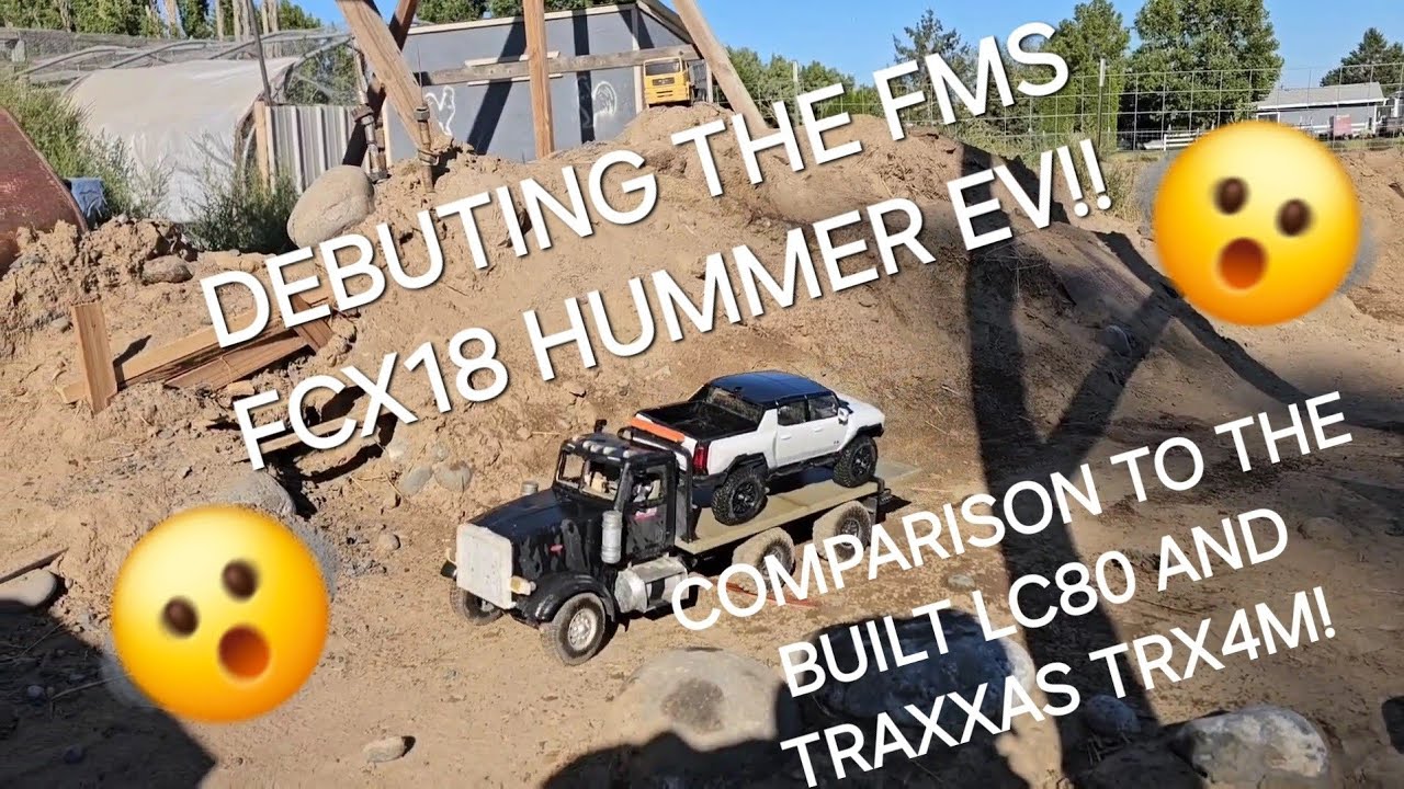 FMS FCX18 HUMMER EV TRAIL DEBUT!!