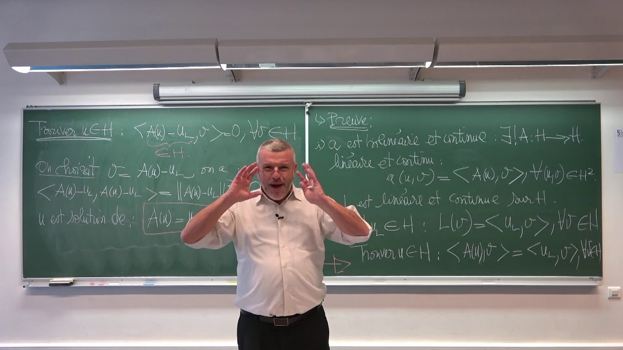 AMEDP Cours 17 - Théorème de Lax Milgram