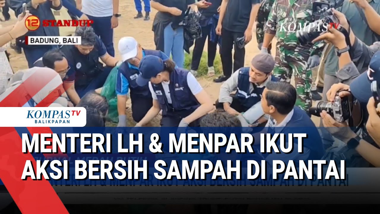Menteri LH dan Menpar Ikut Aksi Bersih Sampah di Pantai