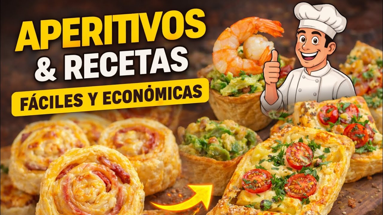 🍴 Aperitivos de anchoa, gambas, aguacate 🥑 | Recetas rápidas, fáciles y baratas
