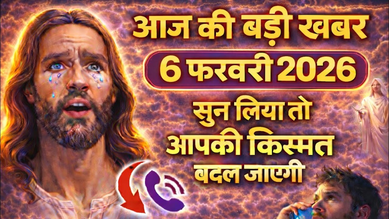 ✝️ 6 फरवरी शुक्रवार  2026 का यीशु मसीह का सन्देश जरूर सुने Universe Message|Jesus Message#godmessage