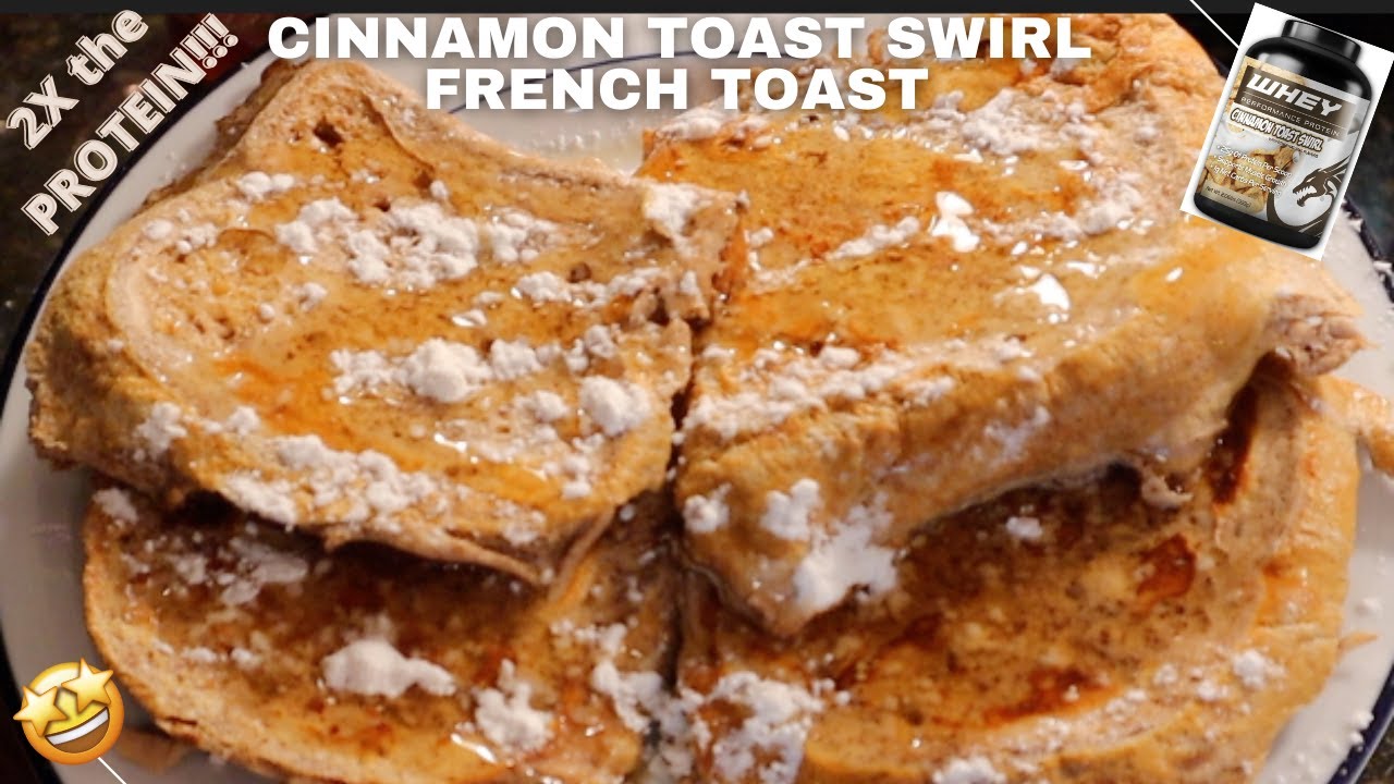 Simple EXTRA ANABOLIC Cinnamon Toast Swirl FRENCH TOAST | TWICE the PROTEIN | Shredding Meal Plan