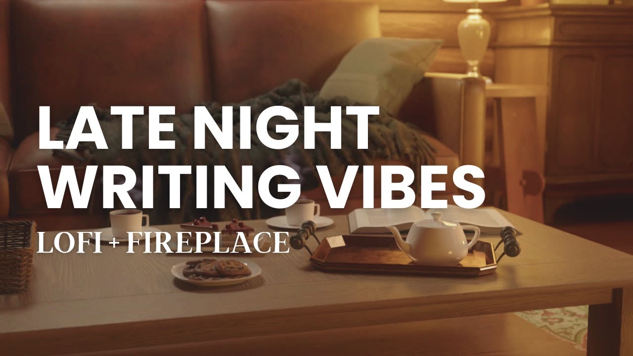 Late Night Writing Vibes / Lo-fi + Fireplace for Deep Focus
