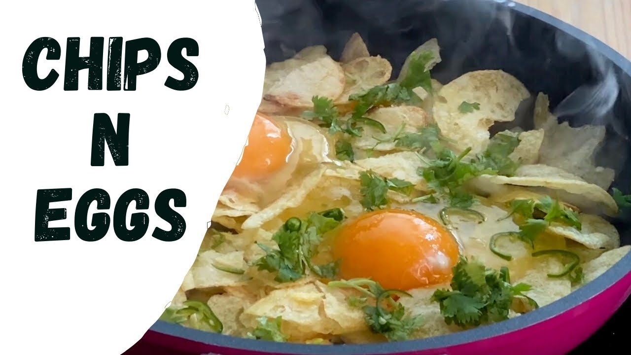 Extremely tasty ! Chips n Eggs or Wafer par eidu (Parsi Food) A must try