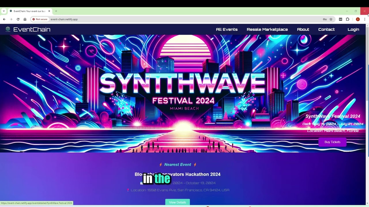 Eventchain, Decentralized Event Ticket selling platform. HackaTRON Season 6
