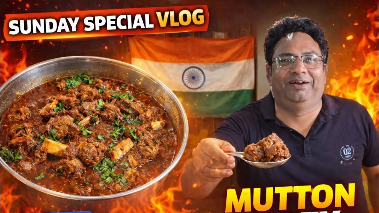 Sunday special vlog.no.2 ✨️Mutton party🍖