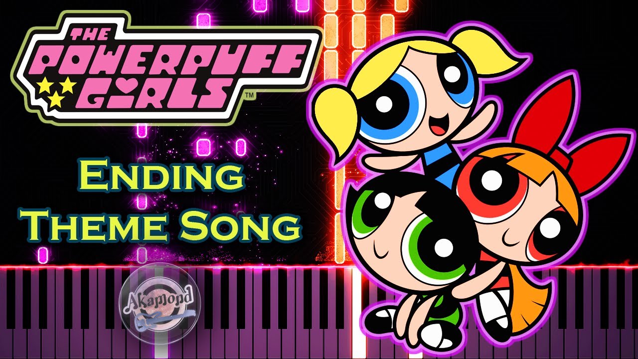 Powerpuff Girls Ending Theme Song Piano Cover And Tutorial - Power Puff Girls Theme Song Piano