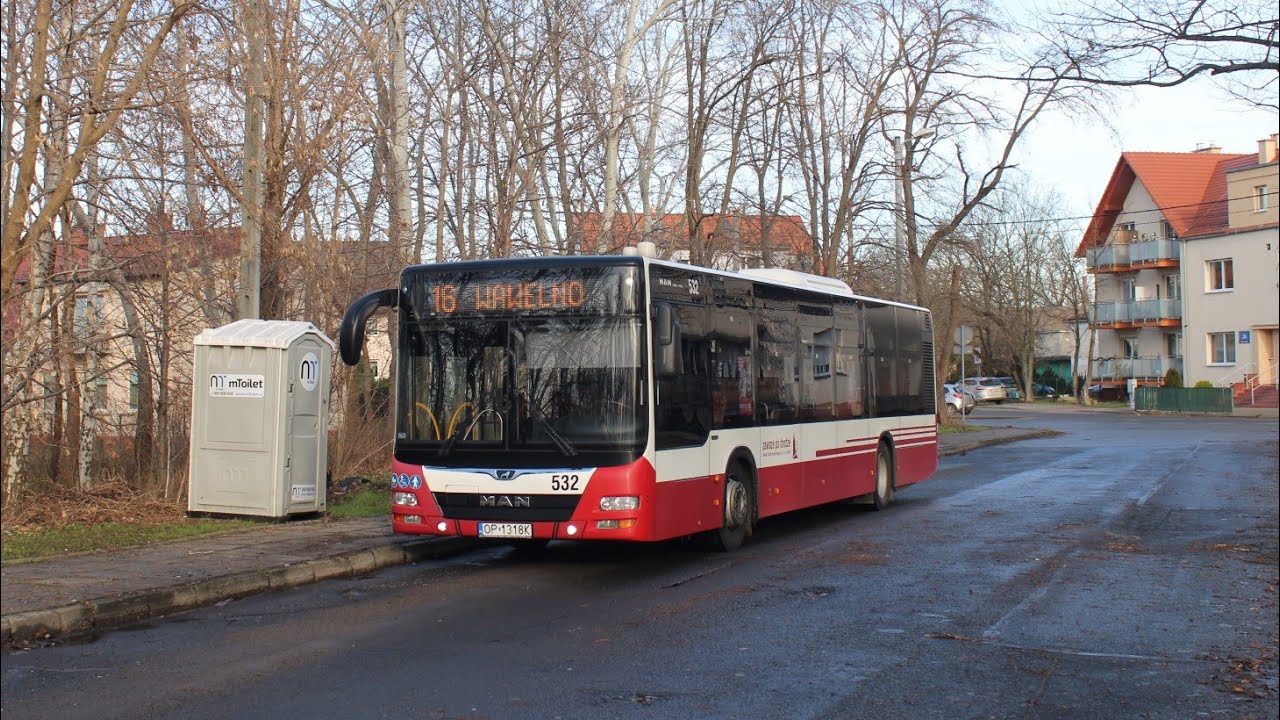 [🇵🇱PL] MZK Opole - MAN NL293 Lion's City #532 - [🚍16➡️WAWELNO]