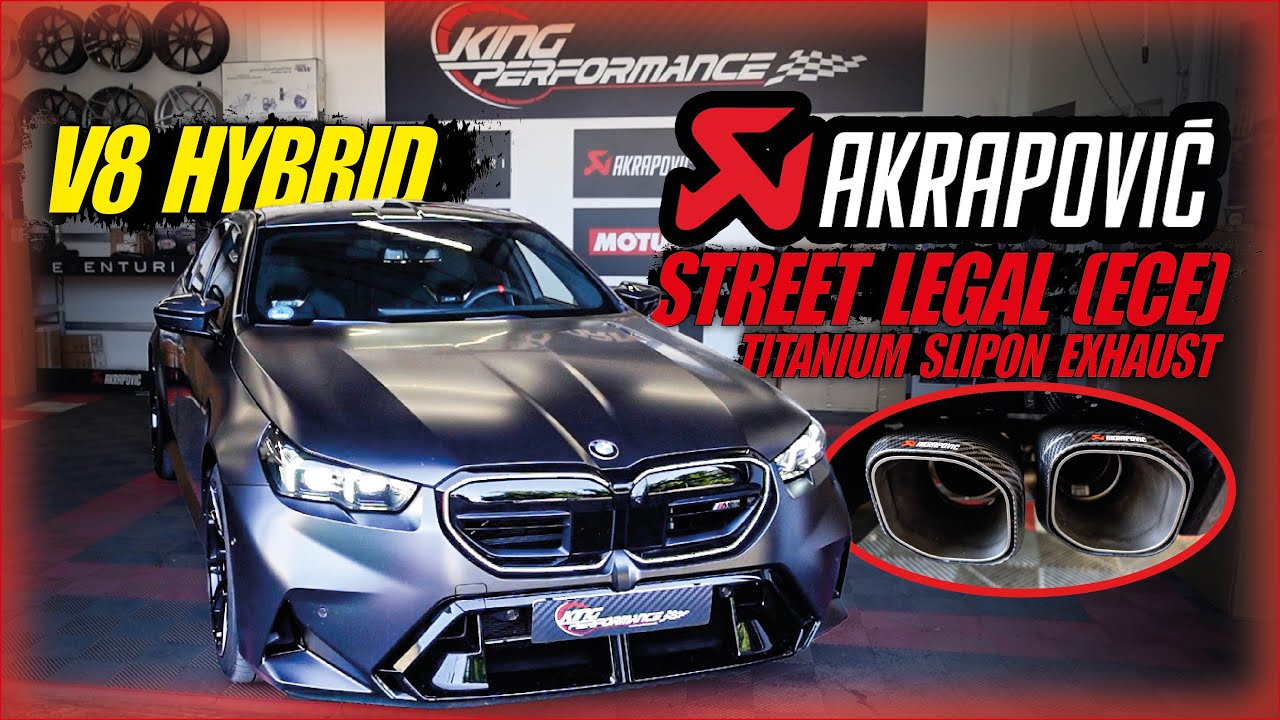 STREETLEGAL AKRAPOVIC TITANIUM Slipon EXHAUST Abgasanlage passend für 2025 BMW M5 G90 #v8  Hybrid