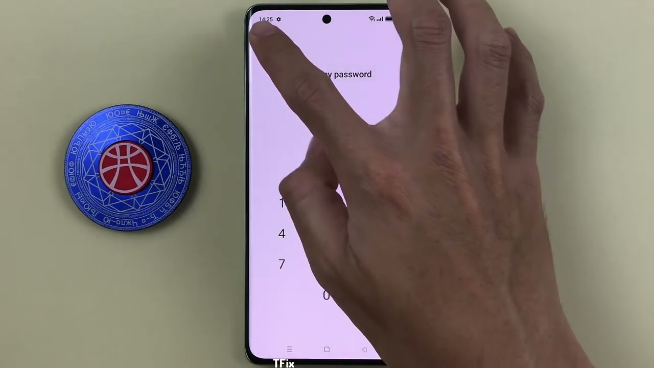 How to change and turn off the private security password on OPPO Reno10 5G Android 13