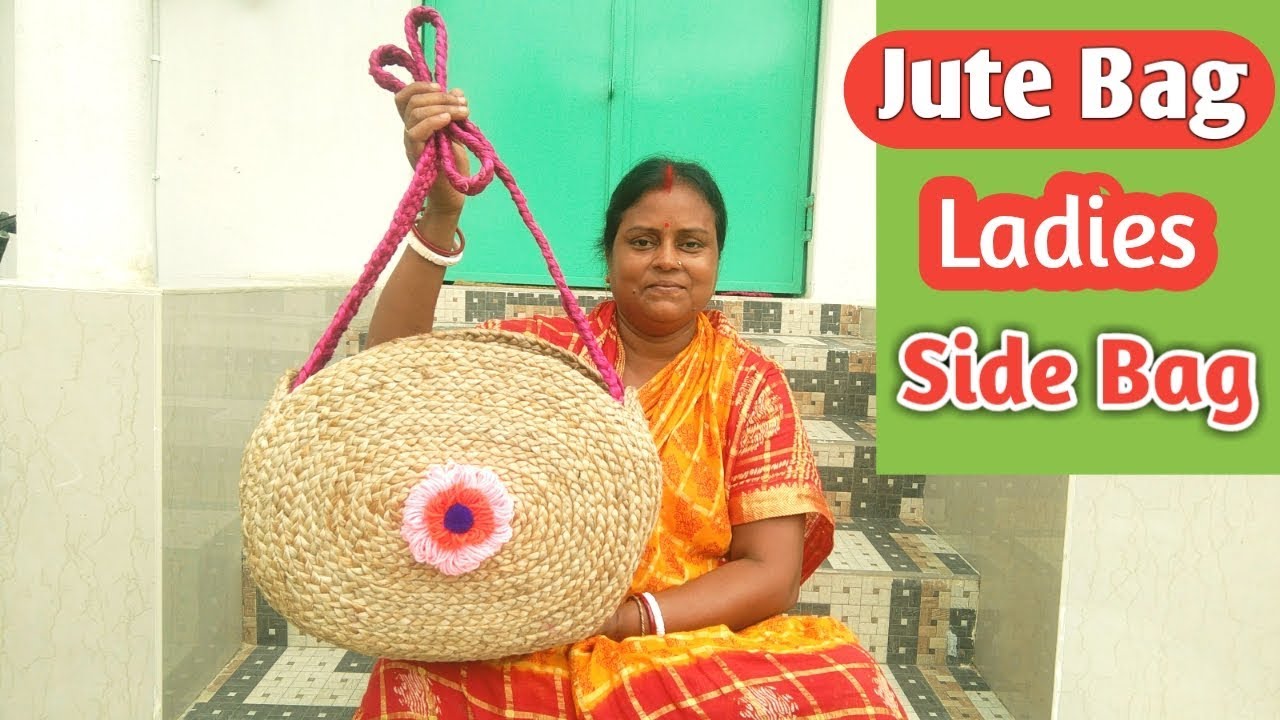 Ladies Side Bag using Jute Braid | DIY Jute Rope Bag | Jute craft idea for Women's