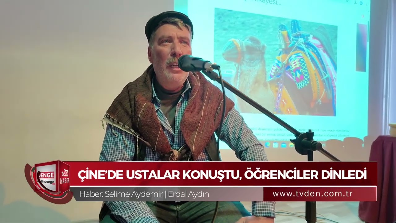 Çine'de ustalar konuştu, öğrenciler dinledi