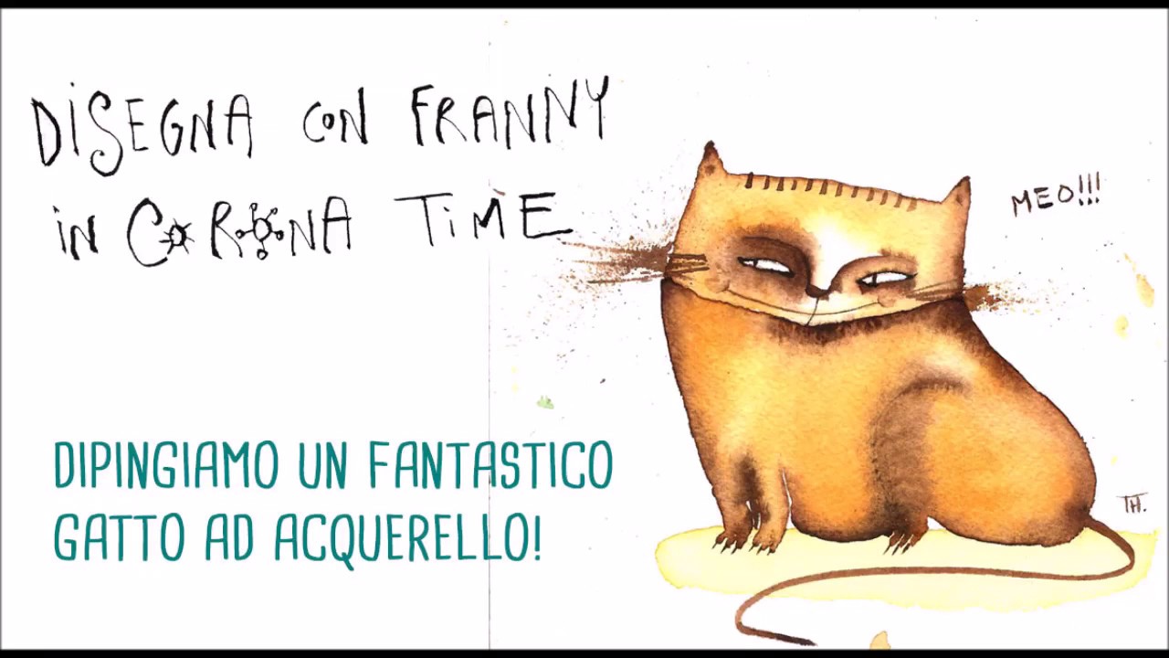CORSO DI DISEGNO ON LINE. DIPINGERE UN GATTO AD ACQUERELLO