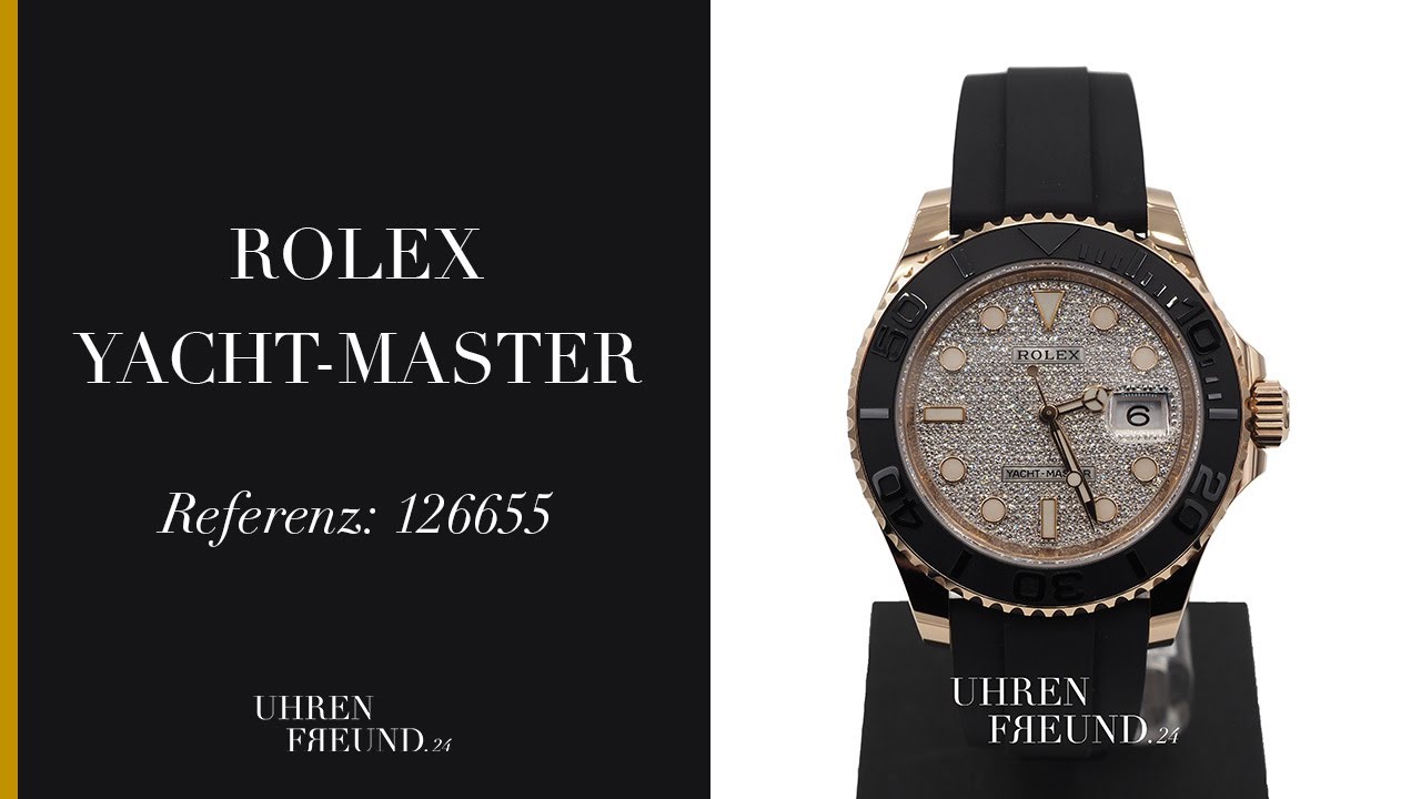 ROLEX YACHT-MASTER 40 126655 DIAMOND PAVE DIAL FULL SET aus 2021